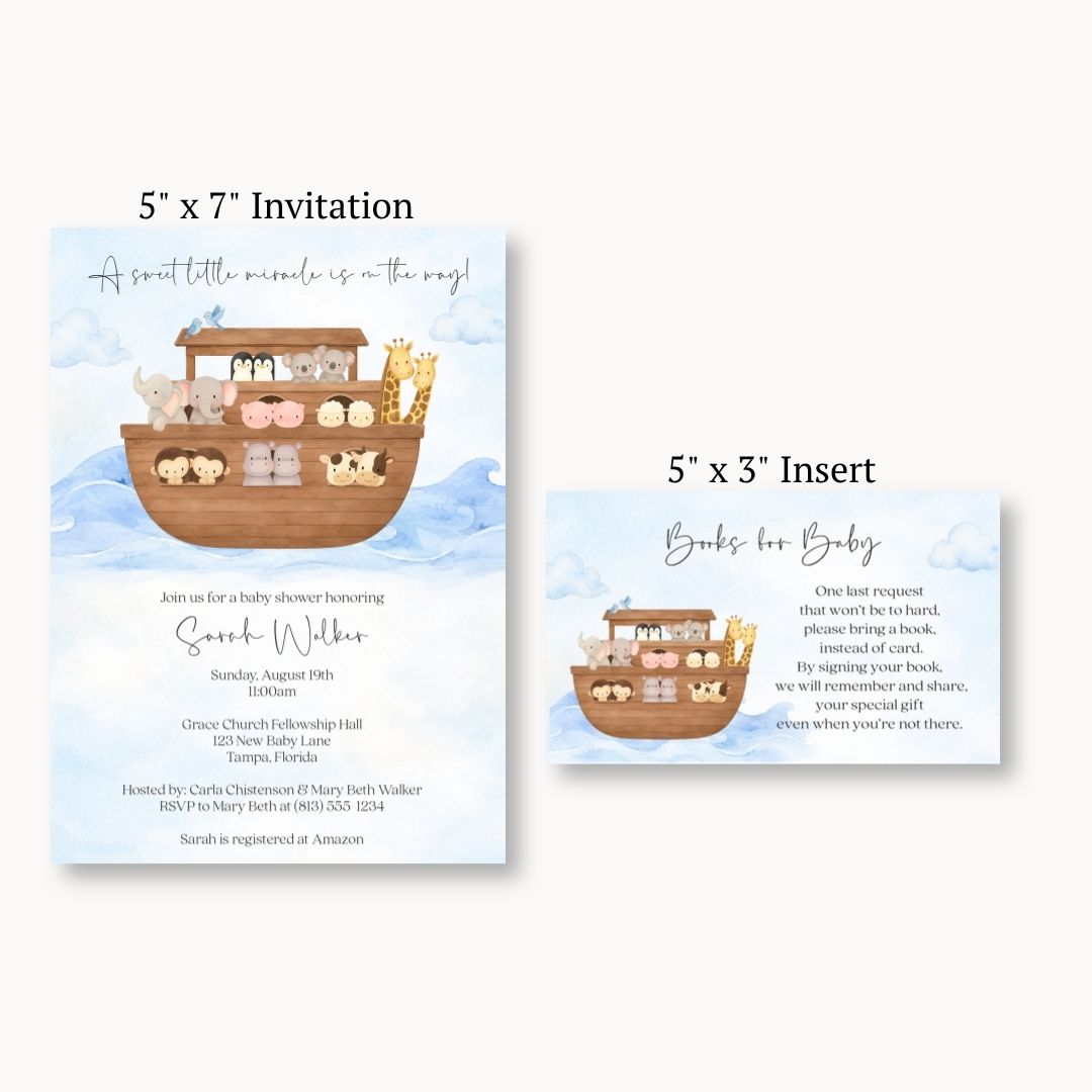 Noah's Ark Bring a Book Card