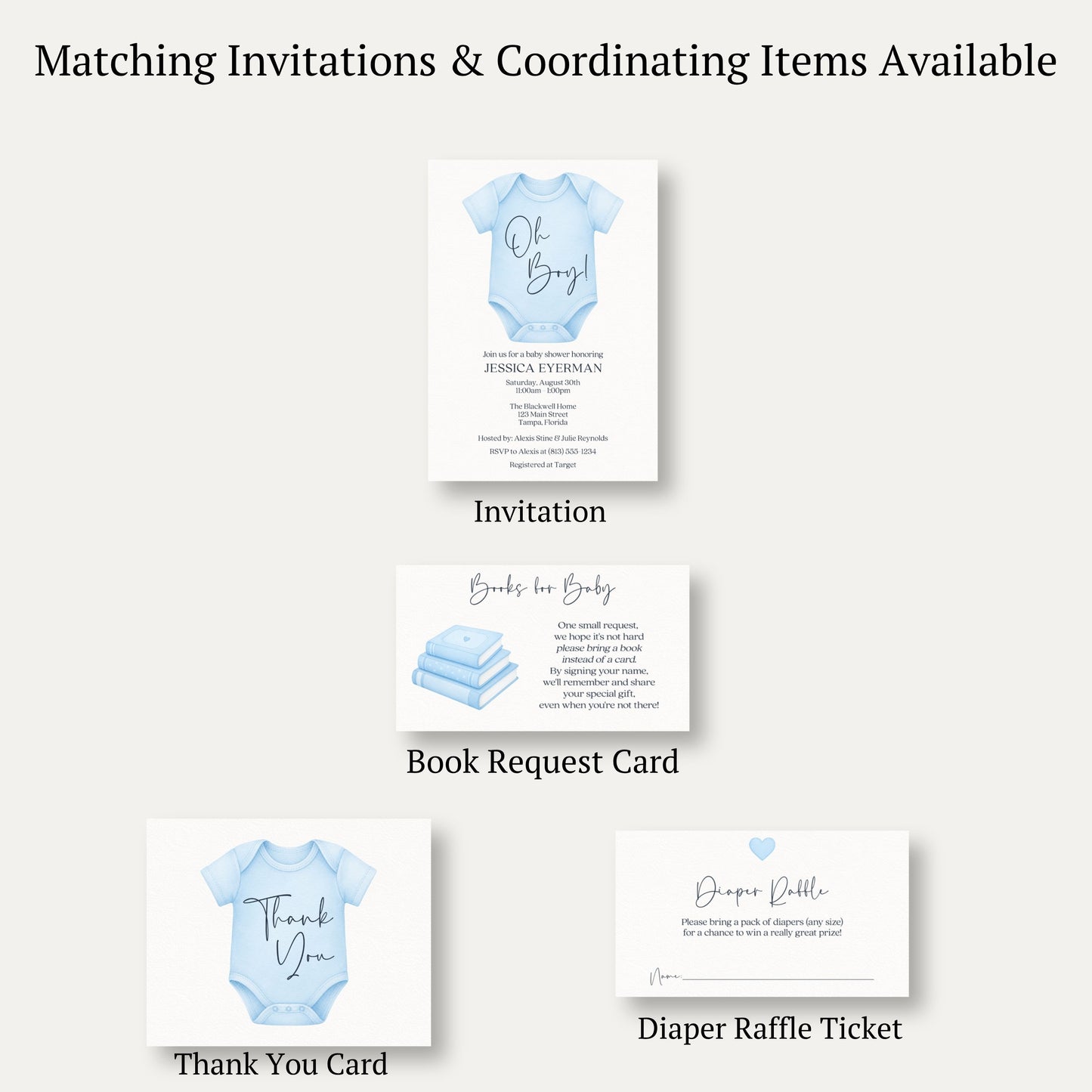 Oh Boy Diaper Raffle