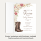 Western Bridal Shower Invitation