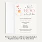 A Little Boo Is Almost Due Girl Baby Shower Invitation