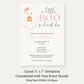 A Little Boo Is Almost Due Girl Baby Shower Invitation