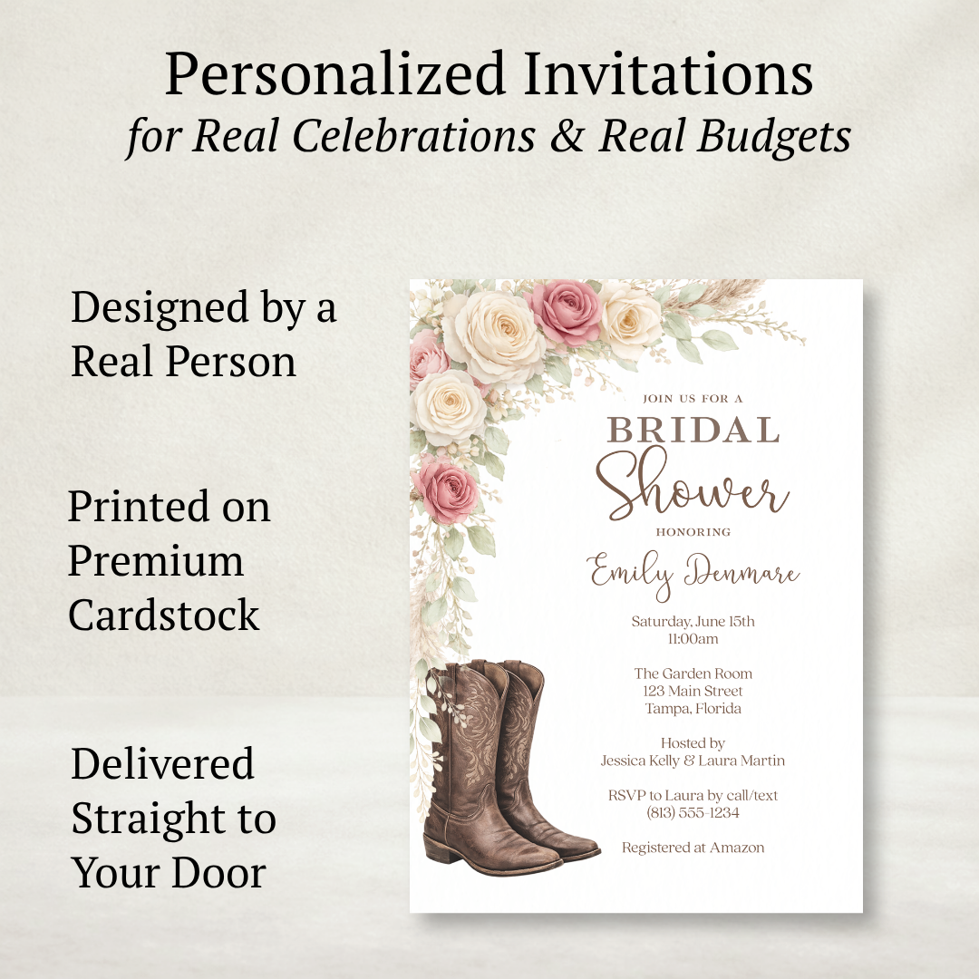 Western Bridal Shower Invitation