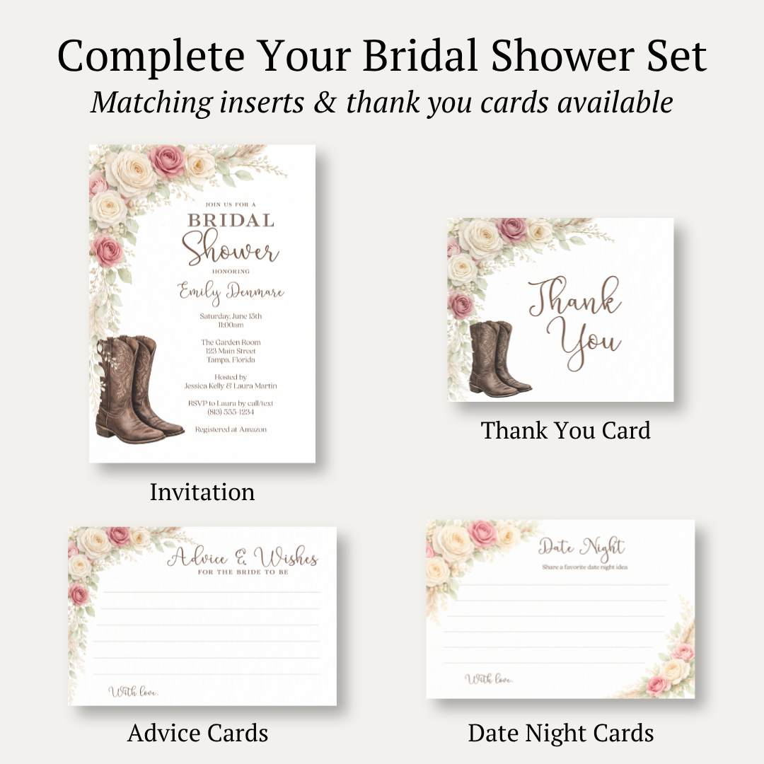 Western Bridal Shower Invitation