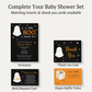 A Little Boo Is Almost Due Baby Shower Invitation (Black Collection)