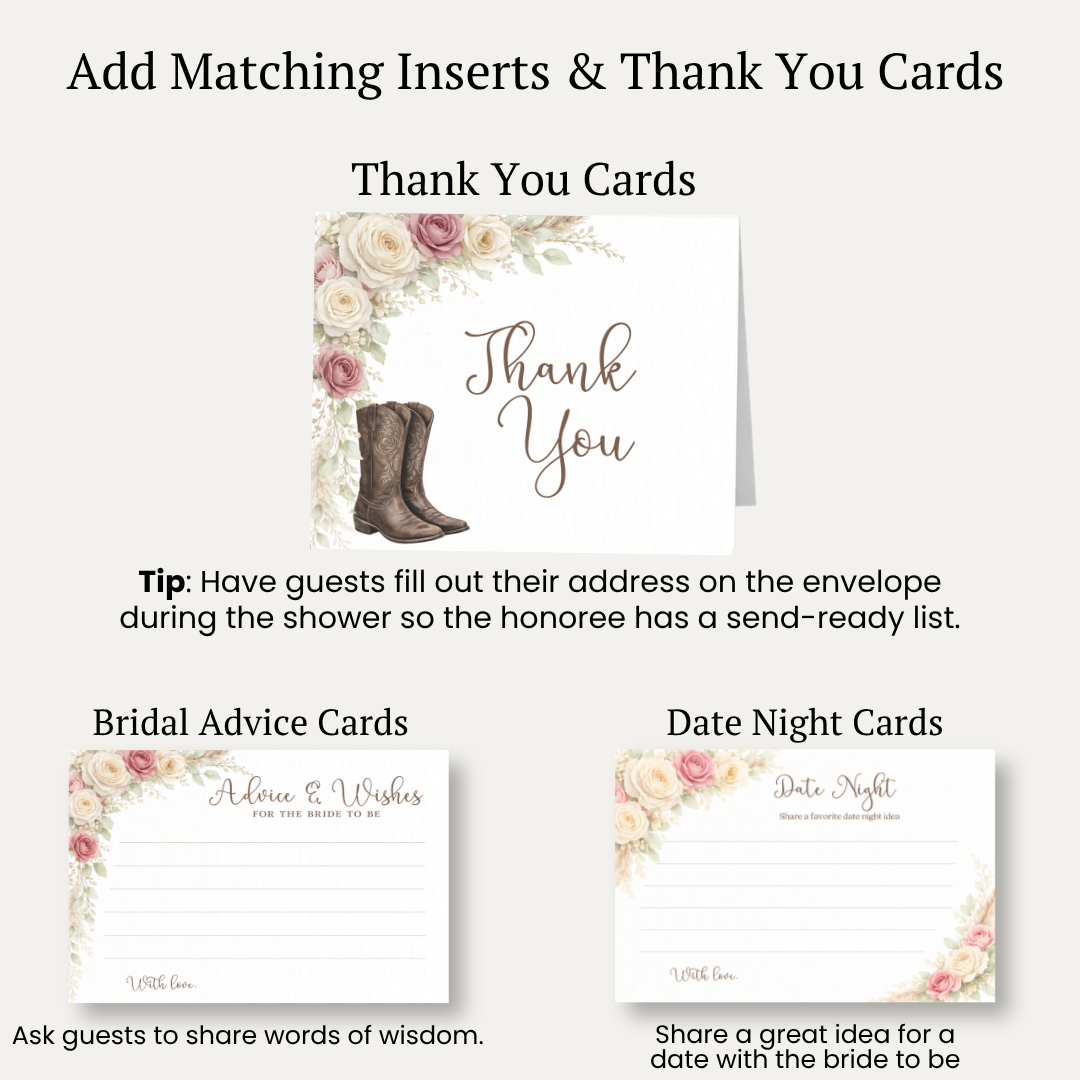 Western Bridal Shower Invitation