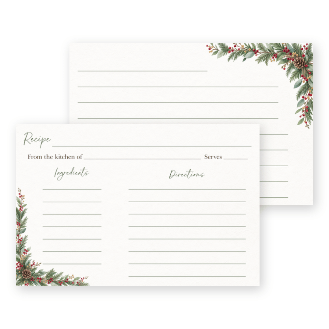 Winter Wonderland Recipe Card