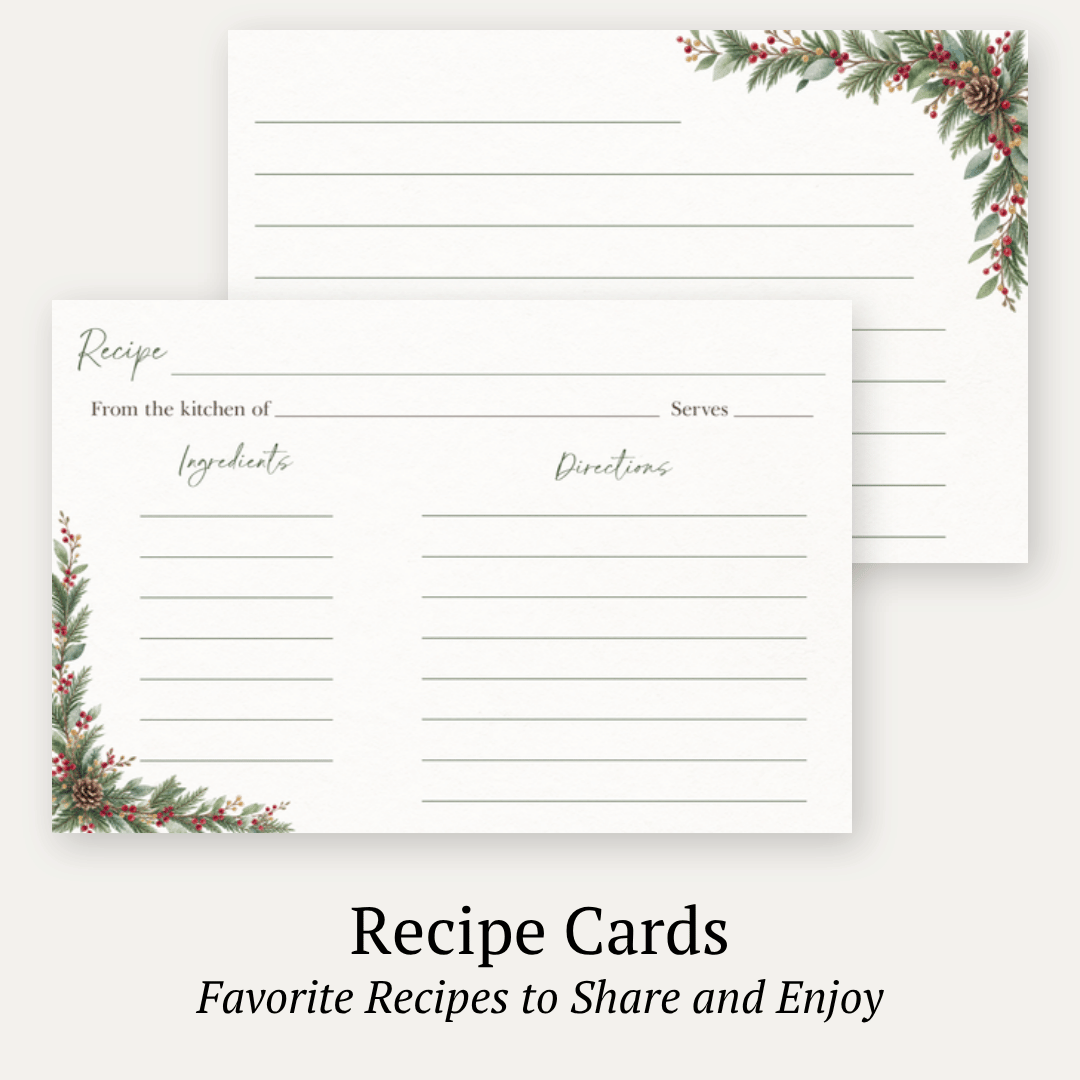 Winter Wonderland Recipe Card