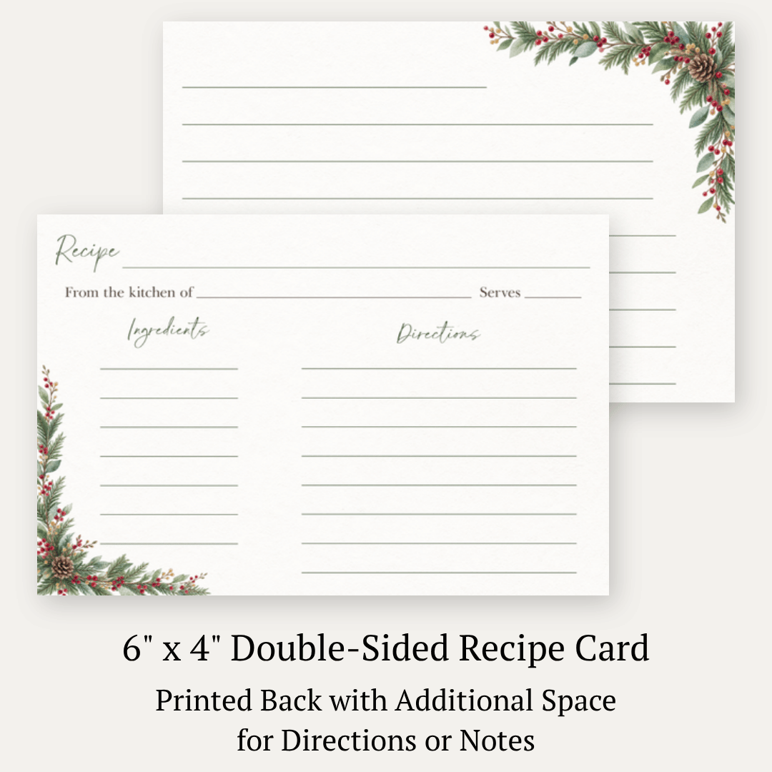 Winter Wonderland Recipe Card