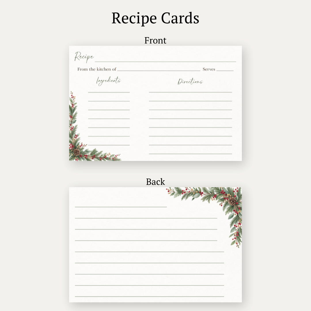 Winter Wonderland Recipe Card