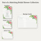 Tropical Bridal Shower Recipe Cards