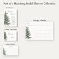Snow in Love (Trees) Recipe Cards