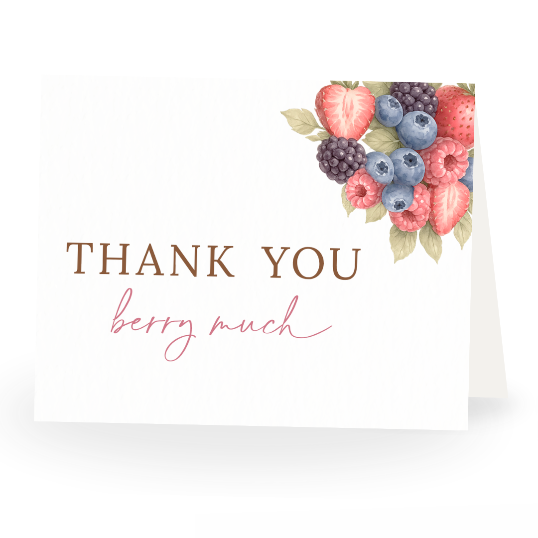 Baby Brunch Baby Shower Thank You Card