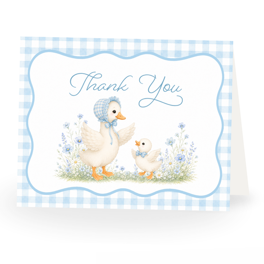 Silly Goose Thank You Card- Boy
