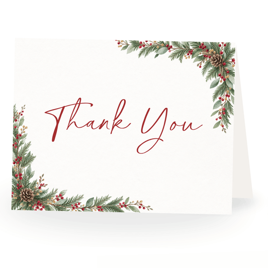 Winter Wonderland Bridal Shower Thank You Card