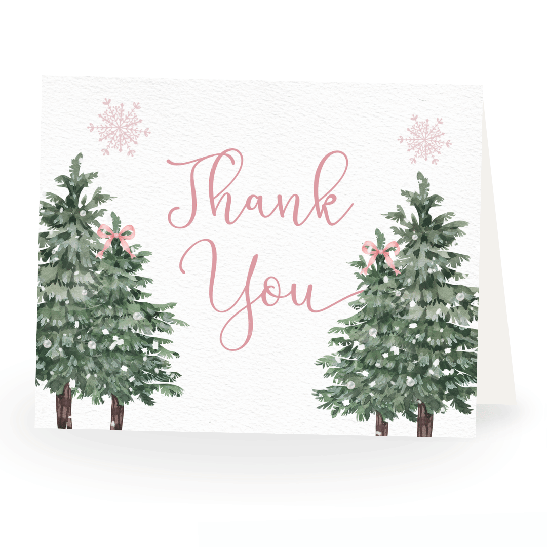 Baby It's Cold Outside Girl Thank You Card