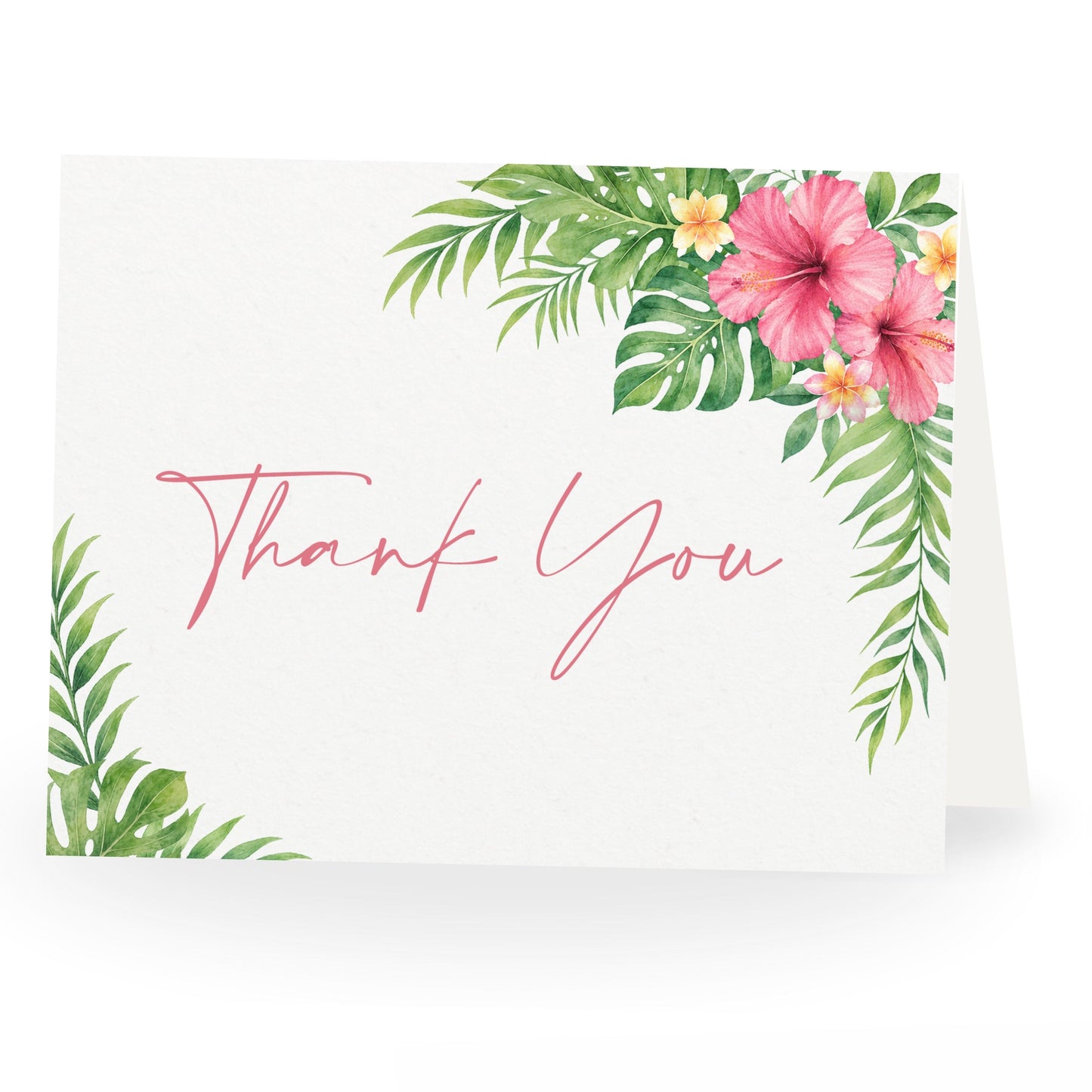 Tropical Bridal Shower Thank You Card