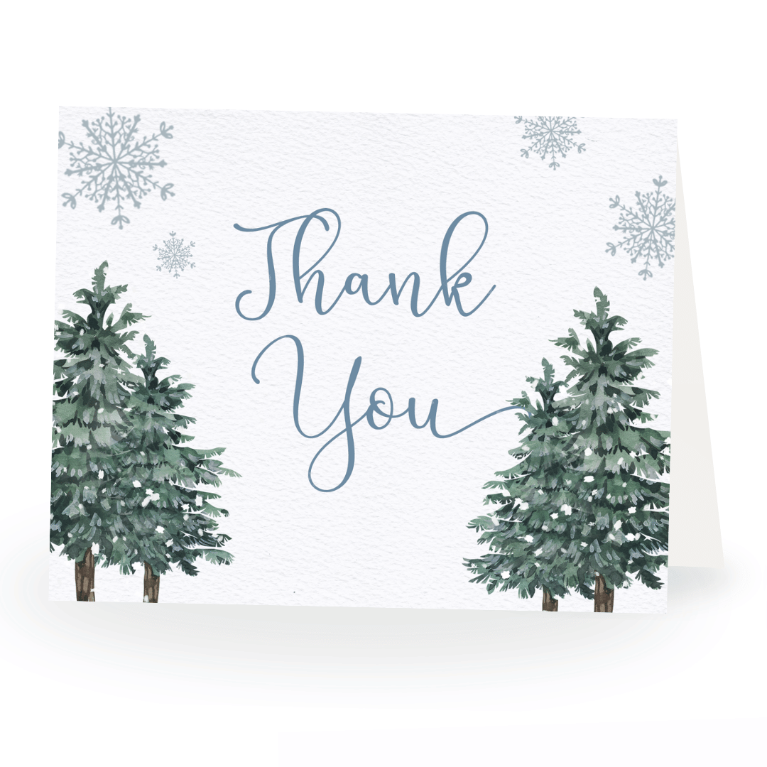Baby It's Cold Outside Boy Thank You Card