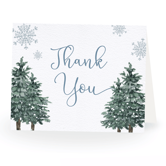 Baby It's Cold Outside Boy Thank You Card