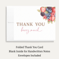 Baby Brunch Baby Shower Thank You Card