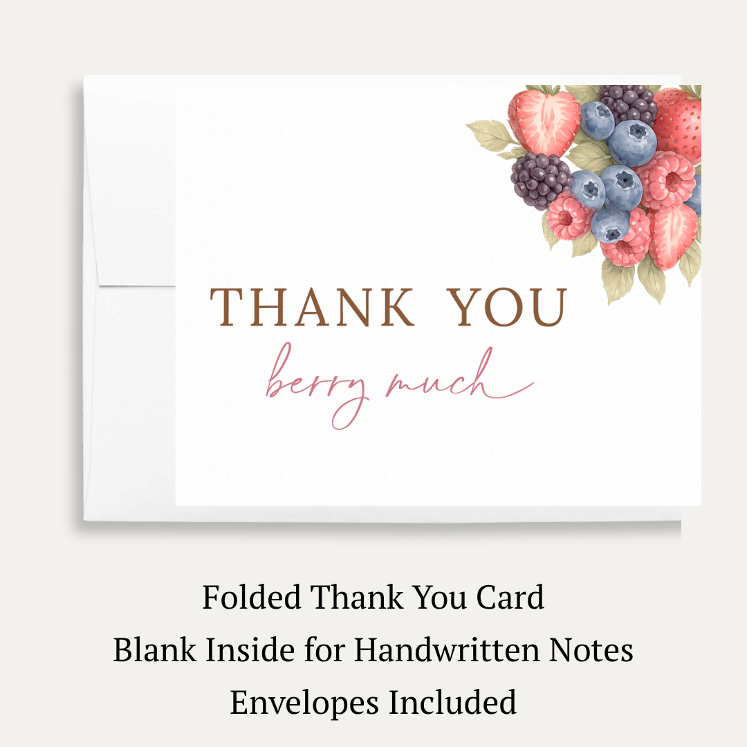 Baby Brunch Baby Shower Thank You Card