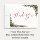 Winter Wonderland Bridal Shower Thank You Card