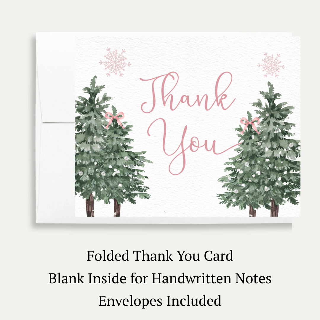 Baby It's Cold Outside Girl Thank You Card