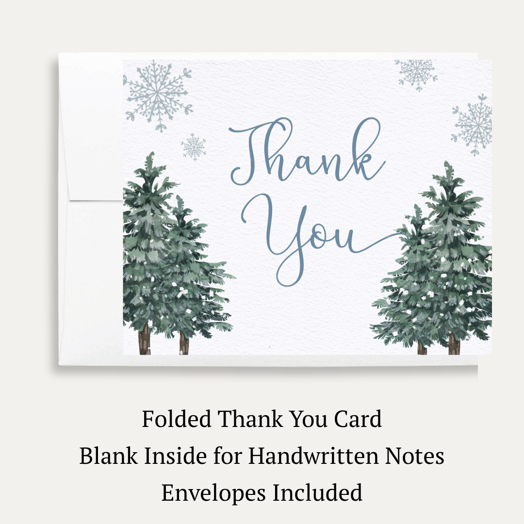 Baby It's Cold Outside Boy Thank You Card