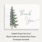 Snow in Love (Trees) Thank You Cards