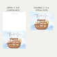 Noah's Ark Baby Shower Thank You Card
