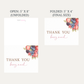Baby Brunch Baby Shower Thank You Card