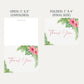 Tropical Bridal Shower Thank You Card