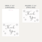 Snow in Love Thank You Card