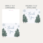 Baby It's Cold Outside Boy Thank You Card