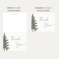 Snow in Love (Trees) Thank You Cards