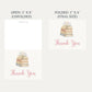A New Chapter Girl Baby Shower Thank You Card
