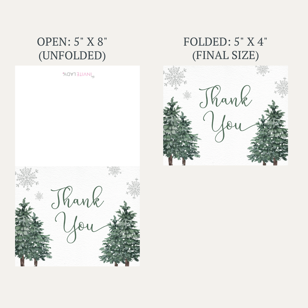 Baby It's Cold Outside Thank You Card
