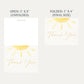 A Little Ray of Sunshine Baby Shower Thank You Card