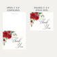 Red Rose Thank You Card