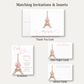 Paris Love Story Thank You Card