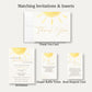 A Little Ray of Sunshine Baby Shower Thank You Card