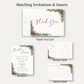 Winter Wonderland Bridal Shower Thank You Card