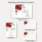 Red Rose Thank You Card