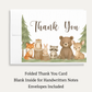 Woodland Animals Baby Shower Thank You Card