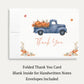 Fall Truck Baby Shower Thank You Card