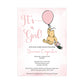Winnie the Pooh Balloon Baby Shower Invitation