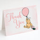 Winnie the Pooh Balloon Thank You Card