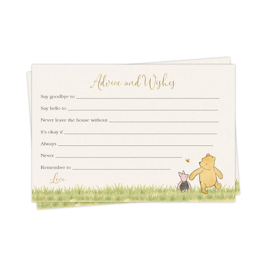 Winnie the Pooh Advice and Wishes Card