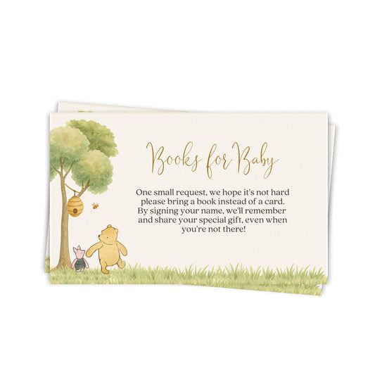 Winnie the Pooh Bring a Book Card