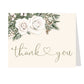 Winter Rose Thank You Card