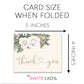 Winter Rose Thank You Card